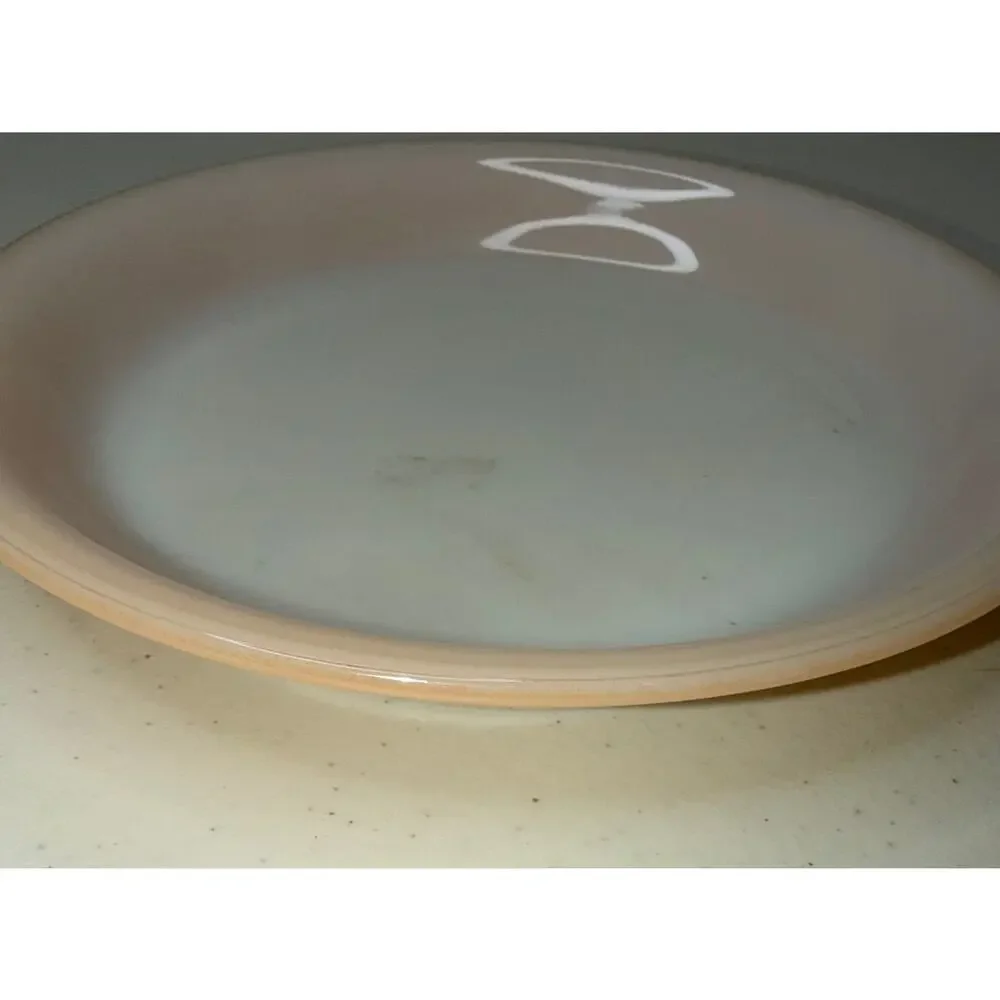 1950's Fire King Peach Lustre 9 Inch Pie Plate No 460